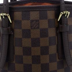 Pre Owned Louis Vuitton Damier Ebene Canvas Petit Bucket Bag