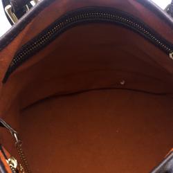 Pre Owned Louis Vuitton Damier Ebene Canvas Petit Bucket Bag