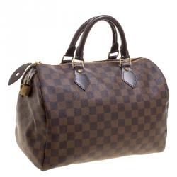 Pre Owned حقيبة لوي فيتون سبيدي 30 كانفاس دامييه أيبين 