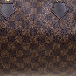 Pre Owned حقيبة لوي فيتون سبيدي 30 كانفاس دامييه أيبين 