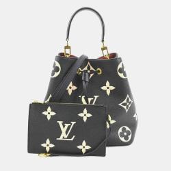 Louis Vuitton Handbag Shoulder Bag Bicolor Monogram Empreinte Neonoe Mm Black X Beige