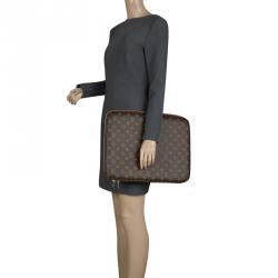 Pre Owned Louis Vuitton Monogram Canvas Sleeve Laptop Case 15
