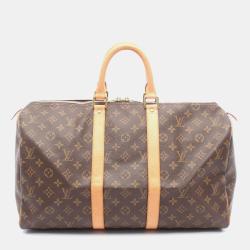 Louis Vuitton Keepall 45 Travelling Handbag  Monogram Canvas