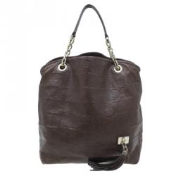 Pre Owned حقيبة لوي فيتون باريس سوبل ويسبر GM جلد بني منقوش