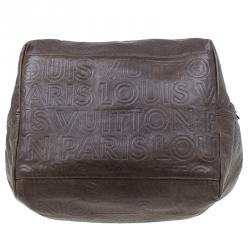 Pre Owned حقيبة لوي فيتون باريس سوبل ويسبر GM جلد بني منقوش