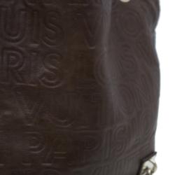 Pre Owned حقيبة لوي فيتون باريس سوبل ويسبر GM جلد بني منقوش