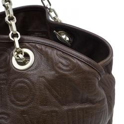 Pre Owned حقيبة لوي فيتون باريس سوبل ويسبر GM جلد بني منقوش