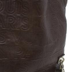 Pre Owned حقيبة لوي فيتون باريس سوبل ويسبر GM جلد بني منقوش