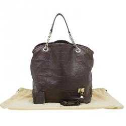 Pre Owned حقيبة لوي فيتون باريس سوبل ويسبر GM جلد بني منقوش