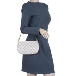 Pre Owned Louis Vuitton Damier Azur Canvas Pochette Accessoires