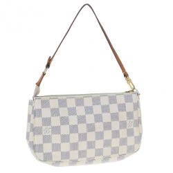 Pre Owned Louis Vuitton Damier Azur Canvas Pochette Accessoires
