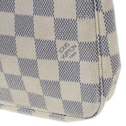 Pre Owned Louis Vuitton Damier Azur Canvas Pochette Accessoires