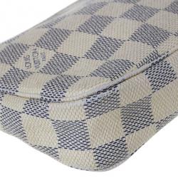 Pre Owned Louis Vuitton Damier Azur Canvas Pochette Accessoires