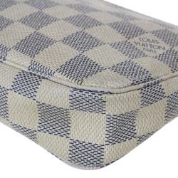 Pre Owned Louis Vuitton Damier Azur Canvas Pochette Accessoires