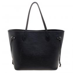 Louis Vuitton Black Epi Leather Neverfull MM Bag