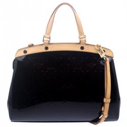 Pre Owned Louis Vuitton Amarante Monogram Vernis Brea MM Bag