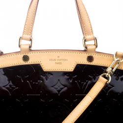 Pre Owned Louis Vuitton Amarante Monogram Vernis Brea MM Bag