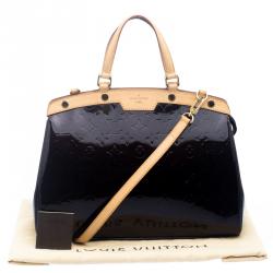 Pre Owned Louis Vuitton Amarante Monogram Vernis Brea MM Bag