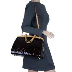 مملوكة مسبقًا Louis Vuitton Amarante Monogram Vernis Brea MM