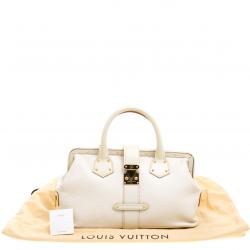 مملوكة مسبقًا حقيبة لوي فيتون لو أنجينيو جلد سوهالي أبيض PM