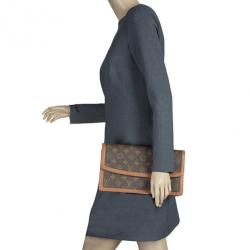 Pre Owned Louis Vuitton Monogram Canvas Pochette Dame GM