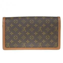 Pre Owned Louis Vuitton Monogram Canvas Pochette Dame GM