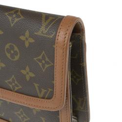 Pre Owned Louis Vuitton Monogram Canvas Pochette Dame GM