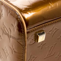 Pre Owned Louis Vuitton Bronze Monogram Vernis Tompkins Square Bag