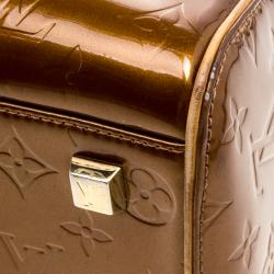 Pre Owned Louis Vuitton Bronze Monogram Vernis Tompkins Square Bag