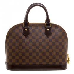 Pre Owned Louis Vuitton Damier Ebene Canvas Alma PM Bag