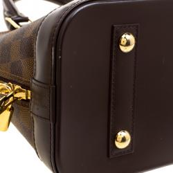 Pre Owned Louis Vuitton Damier Ebene Canvas Alma PM Bag