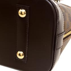 Pre Owned Louis Vuitton Damier Ebene Canvas Alma PM Bag