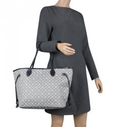 Louis Vuitton Neverfull MM Grey Monogram Idylle Canvas Leather ref.612835 -  Joli Closet