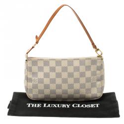 مملوكة مسبقًا حقيبة إكسسوارات صغيرة لوي فيتون كانفاس دامييه آزور