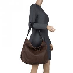 Pre Owned Louis Vuitton Chocolate Monogram Antheia Leather PM Bag