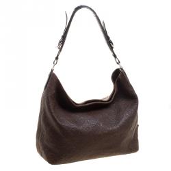 Pre Owned Louis Vuitton Chocolate Monogram Antheia Leather PM Bag