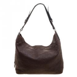 Pre Owned Louis Vuitton Chocolate Monogram Antheia Leather PM Bag