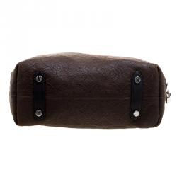 Pre Owned Louis Vuitton Chocolate Monogram Antheia Leather PM Bag