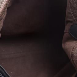 Pre Owned Louis Vuitton Chocolate Monogram Antheia Leather PM Bag