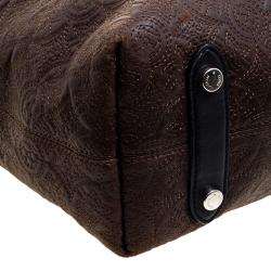 Pre Owned Louis Vuitton Chocolate Monogram Antheia Leather PM Bag