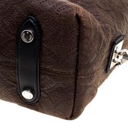 Pre Owned Louis Vuitton Chocolate Monogram Antheia Leather PM Bag