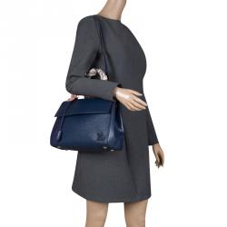 Pre Owned Louis Vuitton Saphir Epi Leather Cluny MM Bag