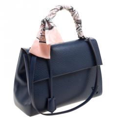 Pre Owned Louis Vuitton Saphir Epi Leather Cluny MM Bag