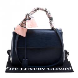 Pre Owned Louis Vuitton Saphir Epi Leather Cluny MM Bag