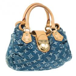 مملوكة مسبقًا Louis Vuitton Blue Monogram Denim Pleaty Handbag PM
