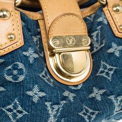 مملوكة مسبقًا Louis Vuitton Blue Monogram Denim Pleaty Handbag PM