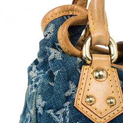مملوكة مسبقًا Louis Vuitton Blue Monogram Denim Pleaty Handbag PM