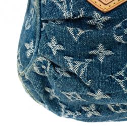 مملوكة مسبقًا Louis Vuitton Blue Monogram Denim Pleaty Handbag PM