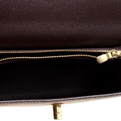 Pre Owned Louis Vuitton Damier Ebene Canvas Malesherbes Top Handle Bag