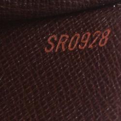 Pre Owned Louis Vuitton Damier Ebene Canvas Malesherbes Top Handle Bag